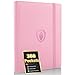 Fabmaker Premium 9 Pocket Card Binder for 360 Cards Fabmaker PU Cover Trading Card Binder Sturdy Card Collection Album Sleek Card Holder Folders for Game Cards Sports Cards Pink - Image 3
