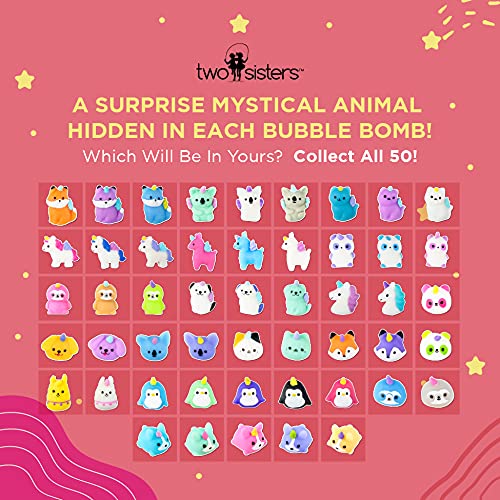 Two Sisters Mystical Bath Bombs for Girls and Boys with Surprise Toys Inside (6 Pack) - Large Bubble Bomb for Kids - Fruity Scents, Fizzies, Made in USA, Mystic Animal Squishy - Ideal Birthday Gift by Two Sisters - Image 2