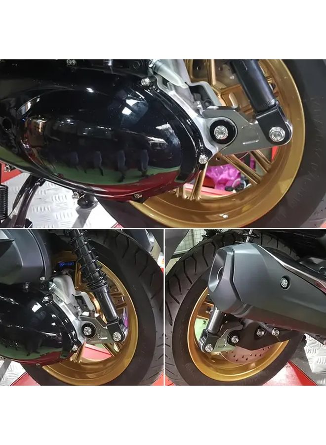 لديك مجموعة تخفيض الصدمات الخلفية للدراجة النارية الصفراء - طقم توصيل معدني منخفض لـ Honda Adv350 و Forza350 و Nss350 و Gtr و Forza 350 - ترقية نظام التعليق للدراجة النارية - Image 2