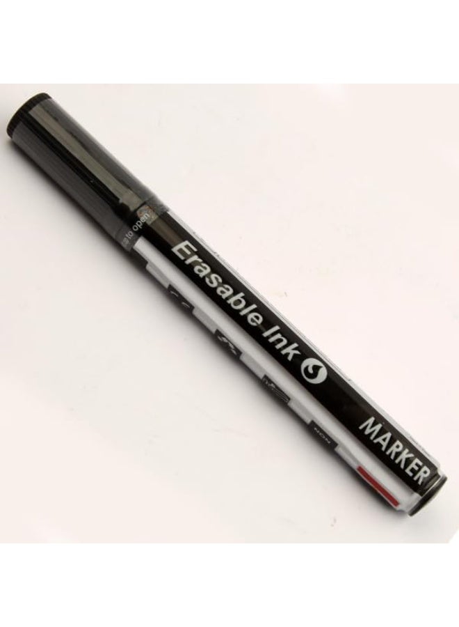 Black Chisel Tip Whiteboard Marker, Erasable Ink, Bold