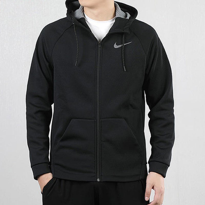 Nike Casual Sports hooded Running Jacket Black - Image 2