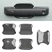 LitMiRaCle Car Door Bowl Scratch Protector for Ford Bronco Exterior Door Handle Bowl Cover Protection Trim Accessories Compatible with Ford Bronco 2021 2022 2023 4 Doors Carbon Fiber - Image 2