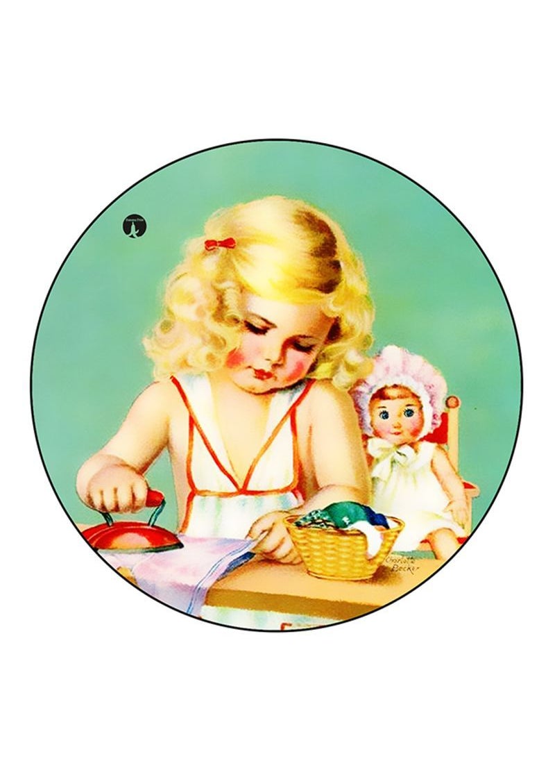 RKN Vintage Art Printed Mouse Pad  Multicolour 