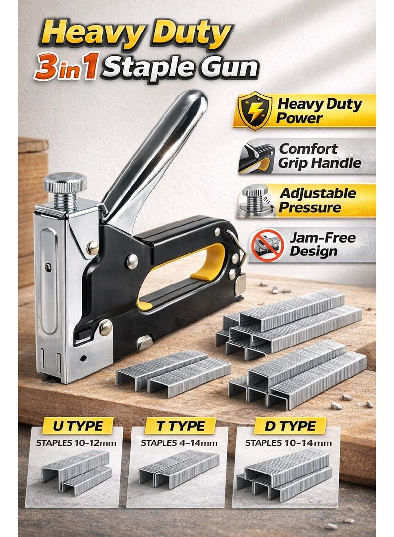 دباسة يدوية شديدة التحمل صالحة لدبابيس بطول 4-14 ملم للتنجيد والأخشاب والأعمال الحرفية واليدوية والاستعمالات الاحترافية وأعمال التدبيس اليدوي - Image 1