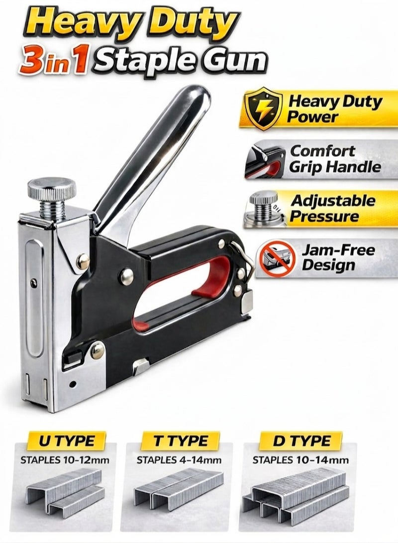 Heavy Duty Staple Basic Staple 4-14mm for Upholstery, Wood, Crafts, DIY and Professional Uses - Image 1