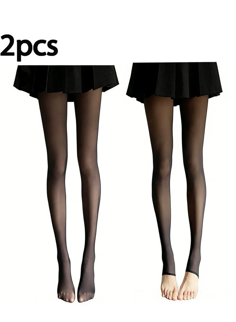 لاسيدو 2PCS عالية الخصر Ripstop إضافة الصوف وهمية شير سراويل - Image 1