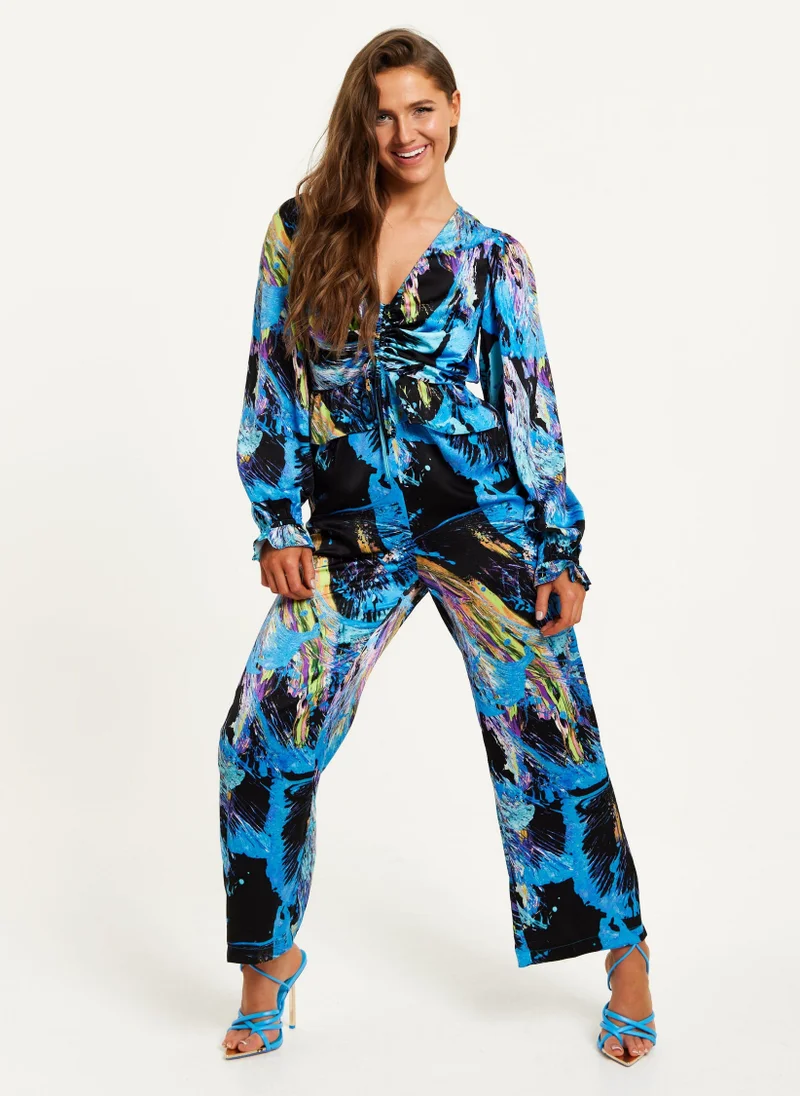 Liquorish Multicolour Abstract Jumpsuit