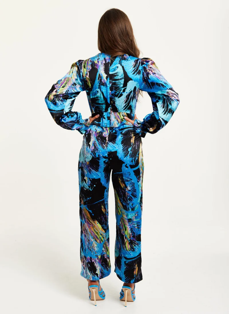 Liquorish Multicolour Abstract Jumpsuit