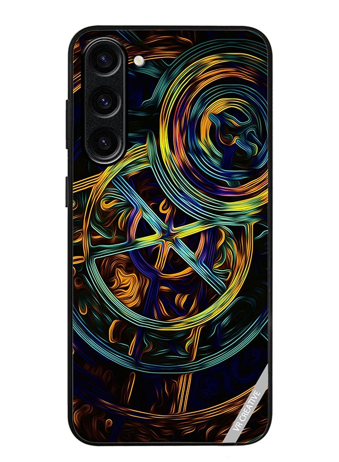 VR CREATIVE Protective Case Cover For Samsung Galaxy S23 FE Abstract Design Multicolour - Image 1