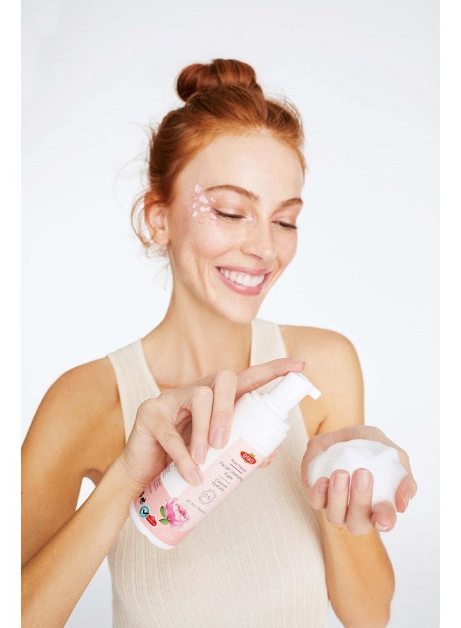 OTACI Rose Passion Facial Cleansing Foam, Face Cleanser Wash Foam Skin Facial Water Rose Foaming Natural - Image 4
