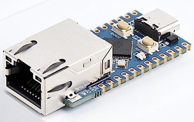 Waveshare Rp2040 Ethernet Development Board, Based On Raspberry Pi Rp2040 Dual Core Processor Onboard Eth Port,Controllable Via Network Support Tcp Server/Tcp Client/Udp Server/Udp,C/C++, Micropython, Etc. - Image 1