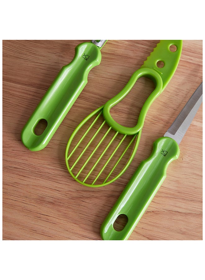 Home Box Easy Chef Avocado Mix 3 in 1 Gadget Slicer with Peeler and Knife 22.5 x 2.5 x 6.8 cm  - Image 3