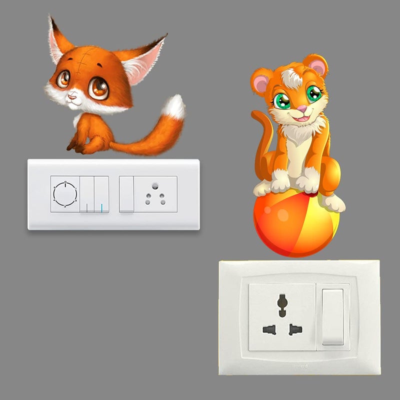 Rangoli Switch Board Vinyl Sticker Decorative Home, Kids Room, Living Room.P-1, Design-9 - Image 2