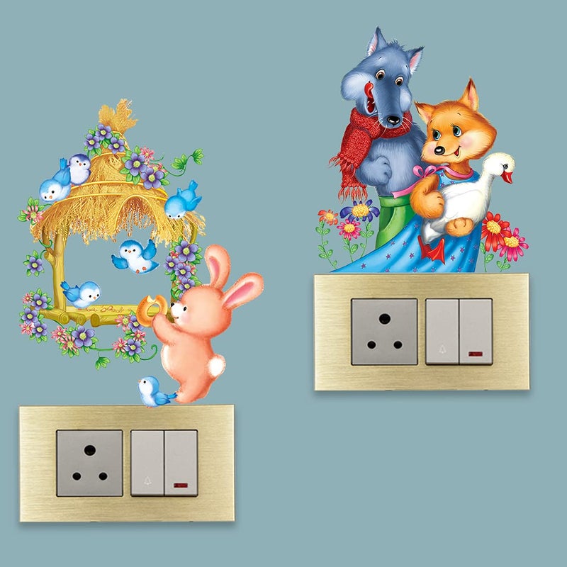 Rangoli Switch Board Vinyl Sticker Decorative Home, Kids Room, Living Room.P-1, Design-9 - Image 4