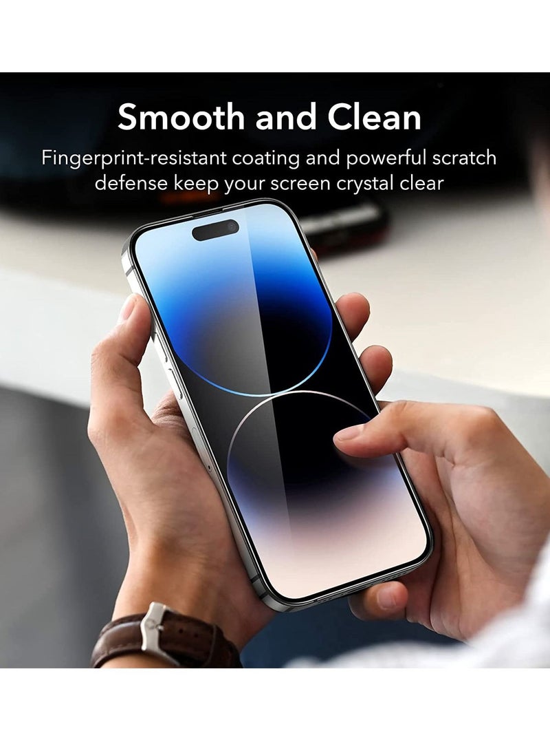 DUSALA Screen Protector Compatible with iPhone 14 Pro Max, Ultra-Tough Tempered-Glass -2 pack - Image 4