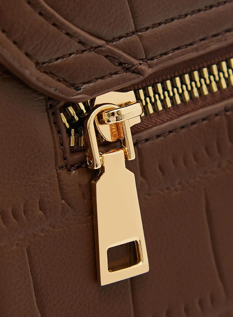 Khizana Croc Satchel Handbag