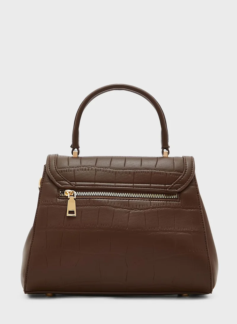 Khizana Croc Satchel Handbag
