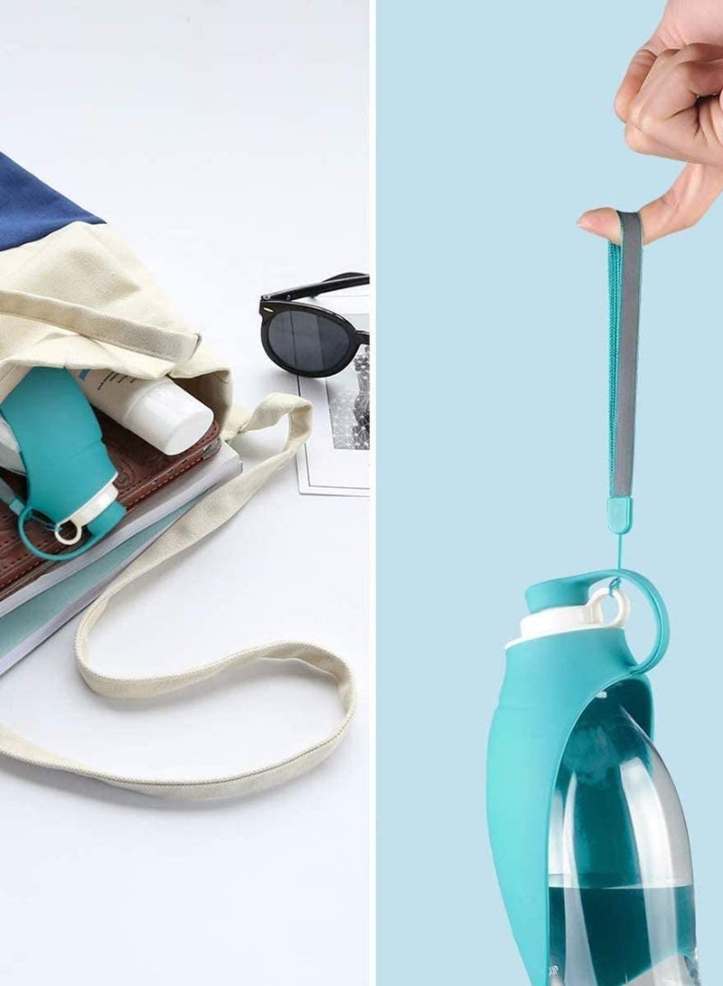 زجاجة مياه للكلاب للمشي، موزع مياه للحيوانات الأليفة، حاوية محمولة مع كوب شرب خارجي للتنزه والسفر للجرو والقطط والهامستر والأرانب وغيرها من الحيوانات الصغيرة - Image 5