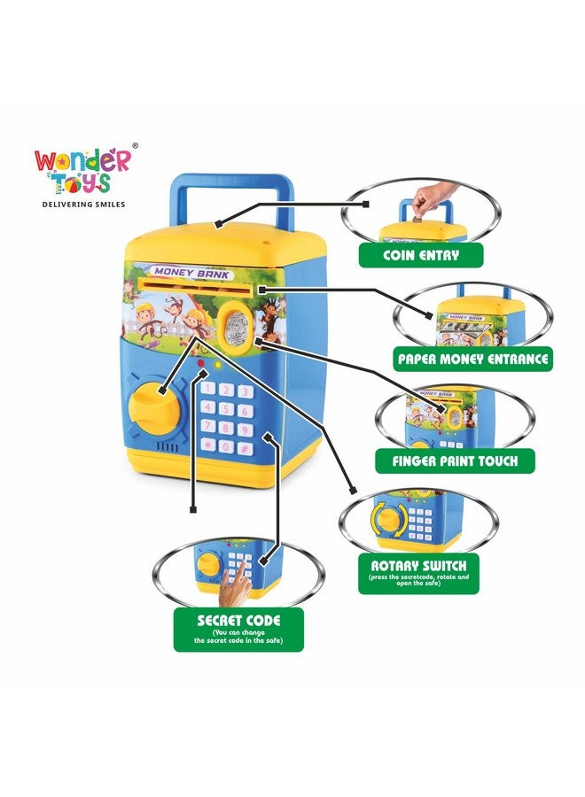 وندر بنك أموال وندر ATM ببصمة الإصبع أزرق من عمر سنتين إلى ١٠ سنوات (أزرق) - Image 3