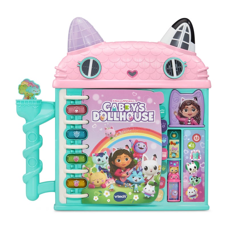 VTech Gabby’s Dollhouse Cat-a-Vator Discovery Book with Lights, Music & Learning (Ages 3+) - Image 1