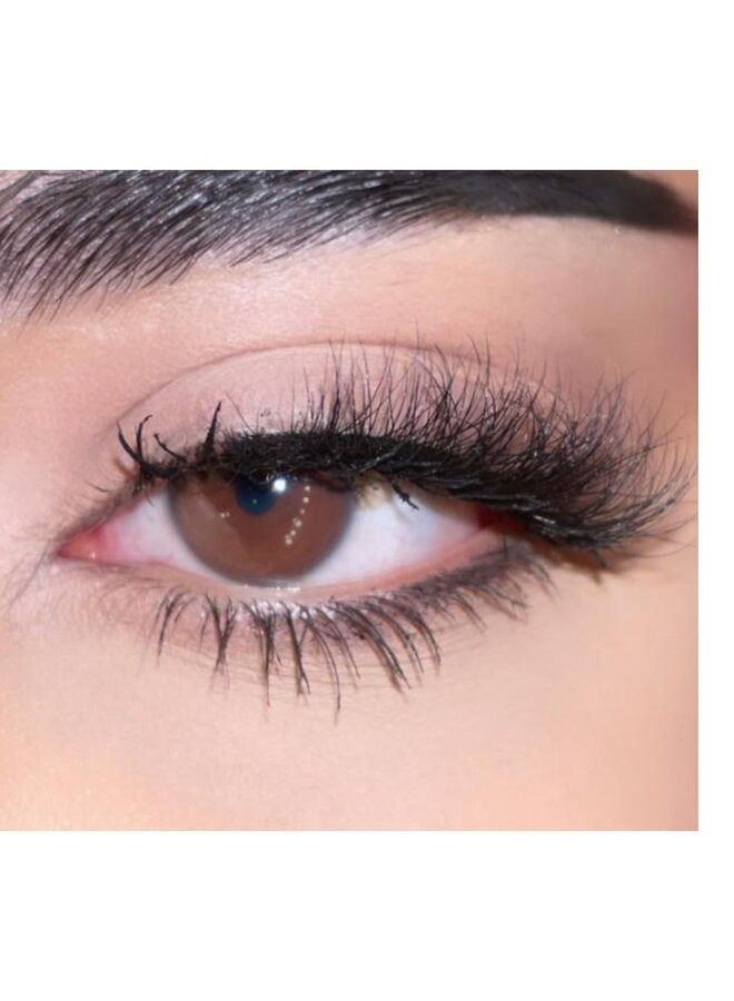 روزي لاشيز رموش مهرة طرف طرفية منك تسحب العين و شعر طبيعي منك - Image 1