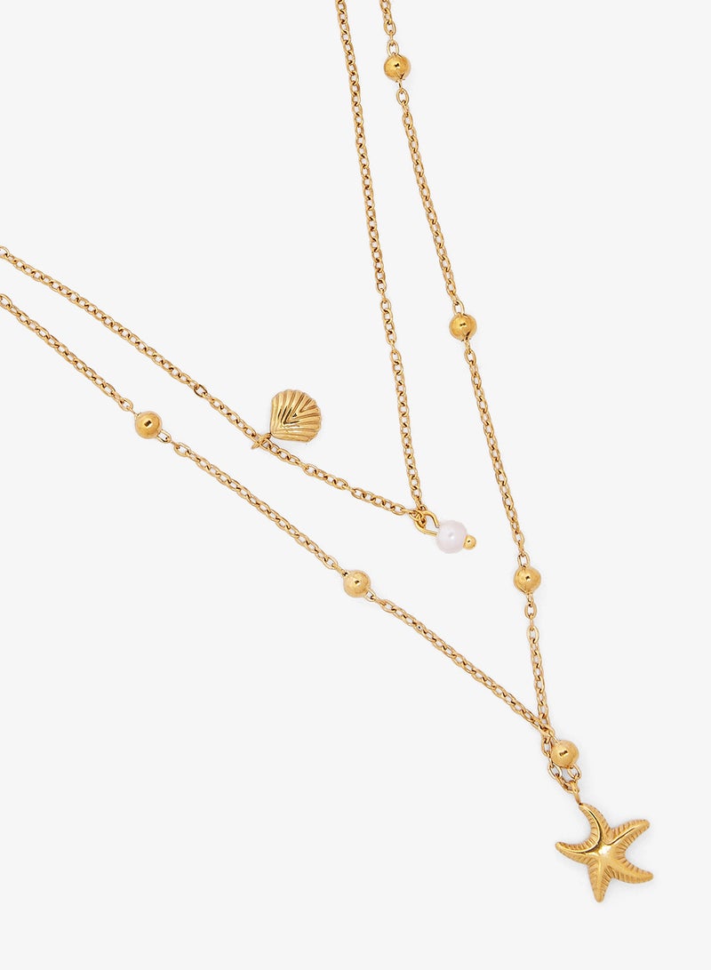 Ginger Gold Necklace With Charms - Image 2