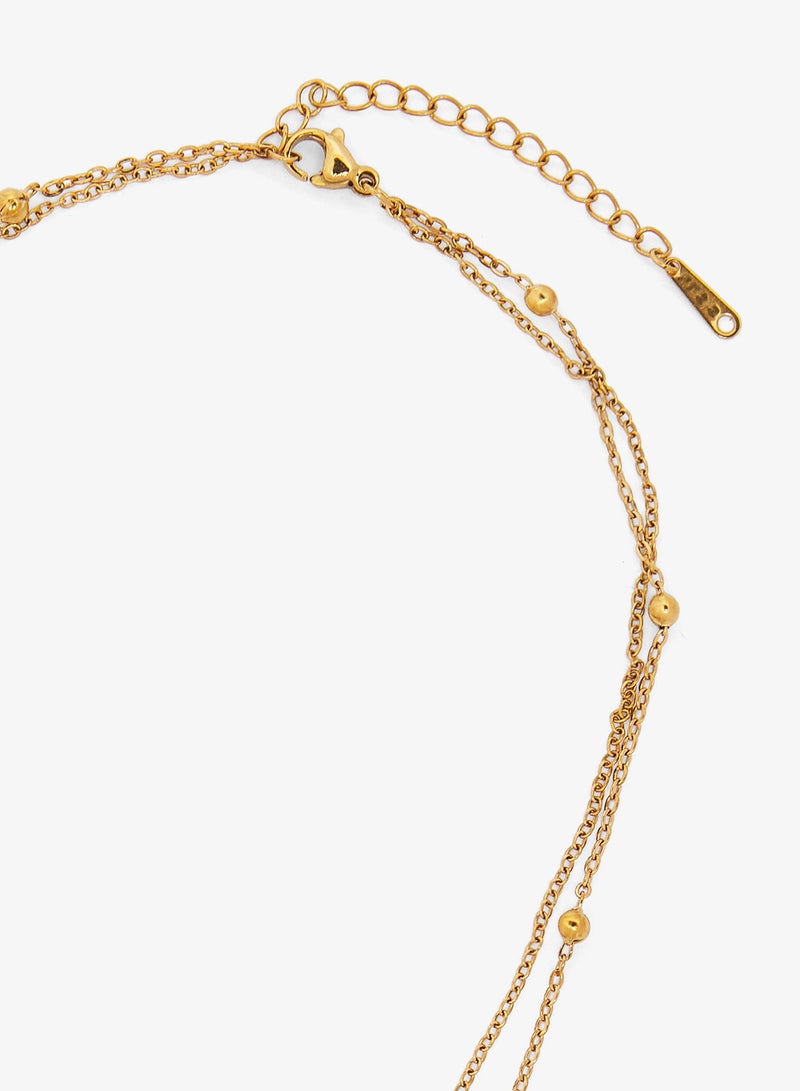 Ginger Gold Necklace With Charms - Image 3