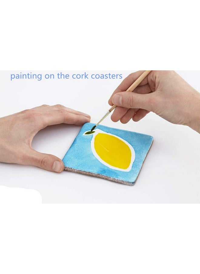 Argthjy - 30 Pack Selfadhesive Thin Cork Sheets 4 X 4 Inch Cork Tiles Mini Backing Cork Sheets Cork Squares For Coasters And Diy Crafting - Image 1
