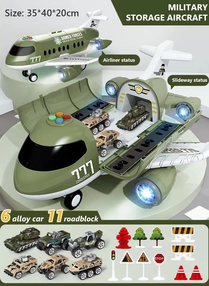 12/6Pcs Car Model Large Children Toys Airplane Toy Model Passenger Plane Multi-Function Inertia Toy Cars for Boys Kids Gift - Image 2