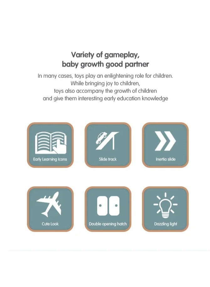 12/6Pcs Car Model Large Children Toys Airplane Toy Model Passenger Plane Multi-Function Inertia Toy Cars for Boys Kids Gift - Image 3