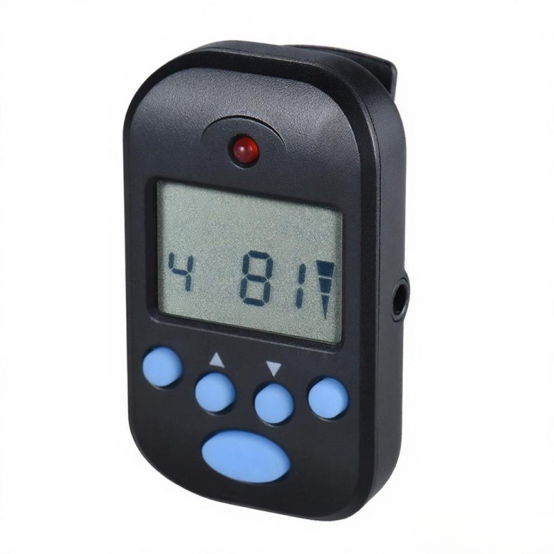 Meideal Professional Clip on Digital Beat Tempo Metronome LCD Screen Lightweight & Mini for Violin Guitar Bass Musical Instrument Black - Image 1