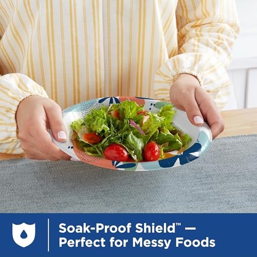 Dixie Medium Paper Plates, 8.5 Inch, 90 Count, 2X Stronger*, Microwave-Safe, Soak-Proof, Cut Resistant, Disposable Plates For Everyday Breakfast, Lunch, & Dinner Meals - Image 4