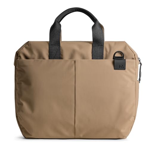 DailyObjects Pivot Ambit Messenger Bag (13L) for Men and Women|Fits 13/14" Laptop/Macbook Pro/Air|Lightweight|Water Resistant|Stylish Crossbody|Office/Daily Use|Multi Pocket|Adjustable Strap (Beige) - Image 1