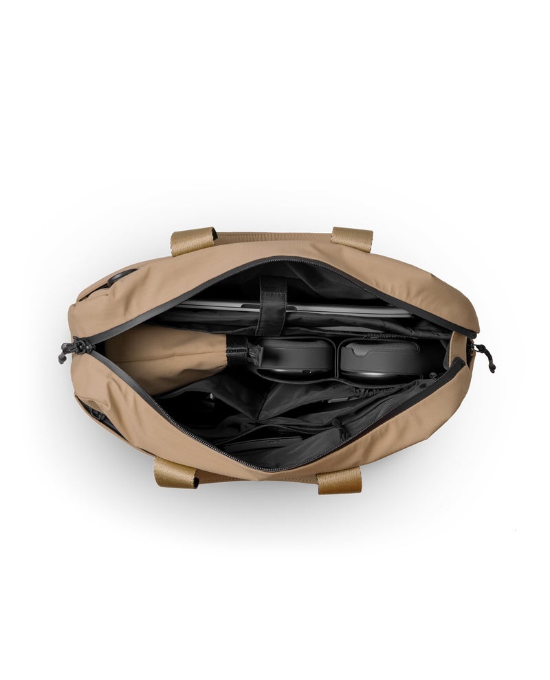DailyObjects Pivot Ambit Messenger Bag (13L) for Men and Women|Fits 13/14" Laptop/Macbook Pro/Air|Lightweight|Water Resistant|Stylish Crossbody|Office/Daily Use|Multi Pocket|Adjustable Strap (Beige) - Image 5