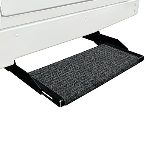 Prest-O-Fit 2-0420 Ruggids RV Step Rug Black Granite 23 In. Wide 19 - Inch X 23 - Inch - Image 1
