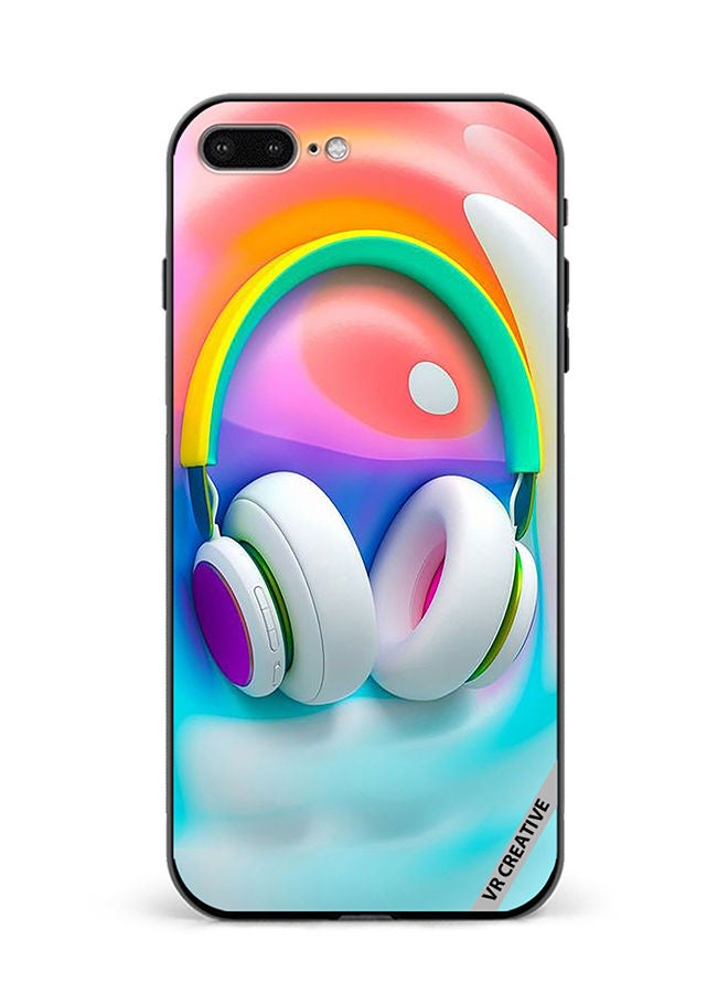 VR CREATIVE Protective Case Cover For Apple iPhone 7 Plus/8 Plus Music Headphones Design Multicolour - Image 1