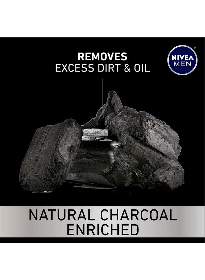 نيفيا مين غسول الجسم بالفحم النشط العميق، غسول الجسم المنظف بالفحم الطبيعي، زجاجة مضخة سعة 30 أونصة سائلة - Image 2