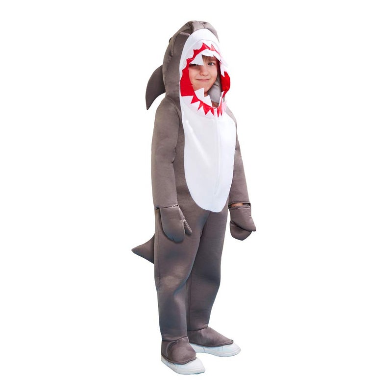 ReneeCho Boys Shark Costume Halloween Kids Sea Animal Suit Onesie Shark Tail Fin Dress