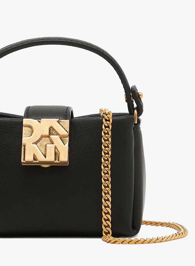 DKNY BLACK/GOLD Darci Micro Crossbody for Women | Best Price UAE