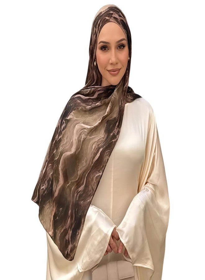 ZGMYC حجاب نسائي مطبوع عليه زهور مائية من ZGMYC، مصنوع من قطن مودال ناعم، أغطية رأس إسلامية، شالات، حجاب عصري جاهز للاستخدام - Image 1