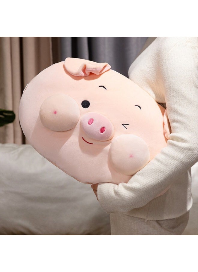 Generic - Piglet Pillow Quilt Dual-use Blanket Two-in-One Folding Sofa Pillow Office Nap Small Pillow Car-Specification:Pillow Quilt (40cm+100*150cm) - Image 1
