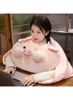 Piglet Pillow Quilt Dual-use Blanket Two-in-One Folding Sofa Pillow Office Nap Small Pillow Car-Specification:Pillow Quilt (40cm+100*150cm)
