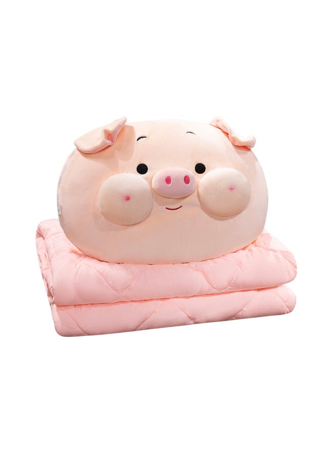 Generic - Piglet Pillow Quilt Dual-use Blanket Two-in-One Folding Sofa Pillow Office Nap Small Pillow Car-Specification:Pillow Quilt (40cm+100*150cm) - Image 1