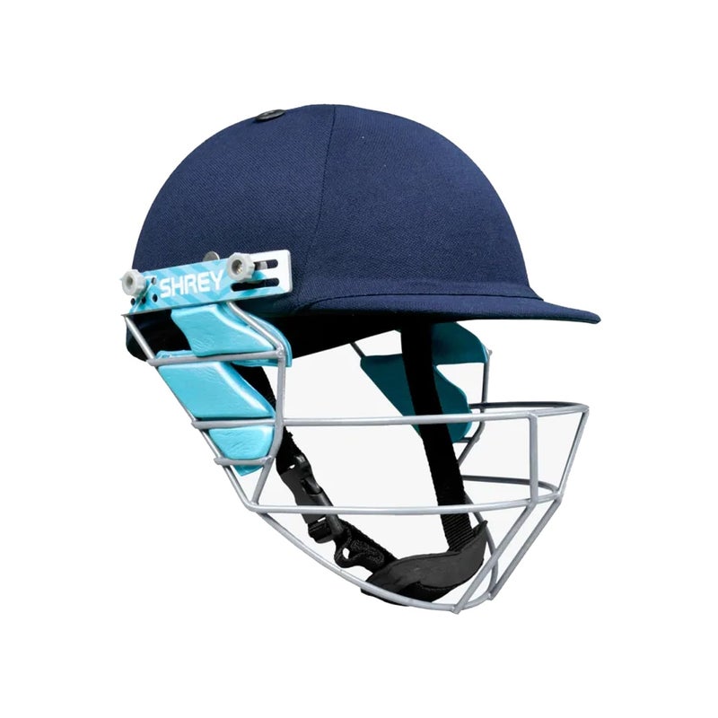 Shrey Star 2.0 Steel Cricket Helmet | Adjustable Steel Visor | Better Protection and Cushioning | Comfortable Fit (Navy - Large) - Image 5
