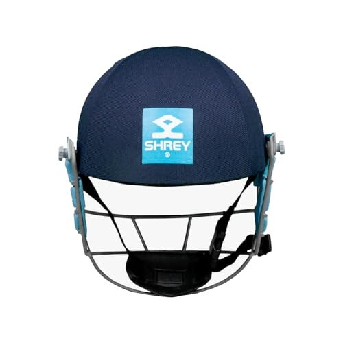 Shrey Star 2.0 Steel Cricket Helmet | Adjustable Steel Visor | Better Protection and Cushioning | Comfortable Fit (Navy - Large) - Image 3