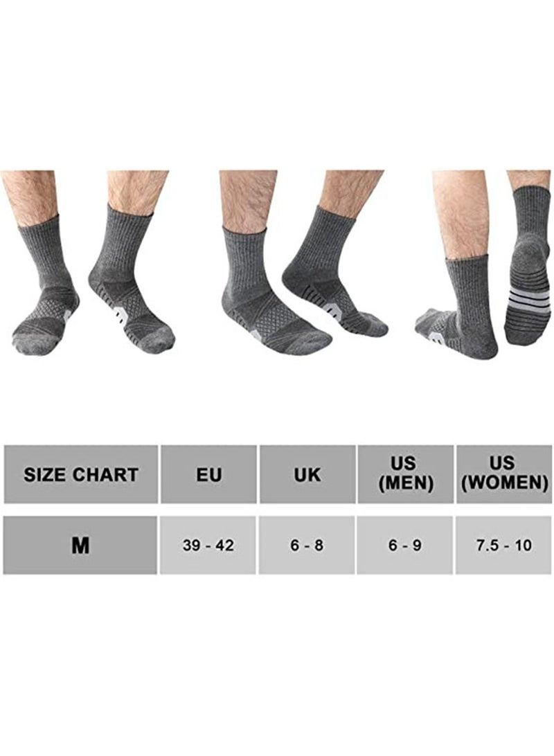 Excefore Cotton Socks, 3 Pair Running Socks, Sport Athletic Hiking Socks for Men Women, with Cushion Heavy Duty Work Boot Socks  - Image 5