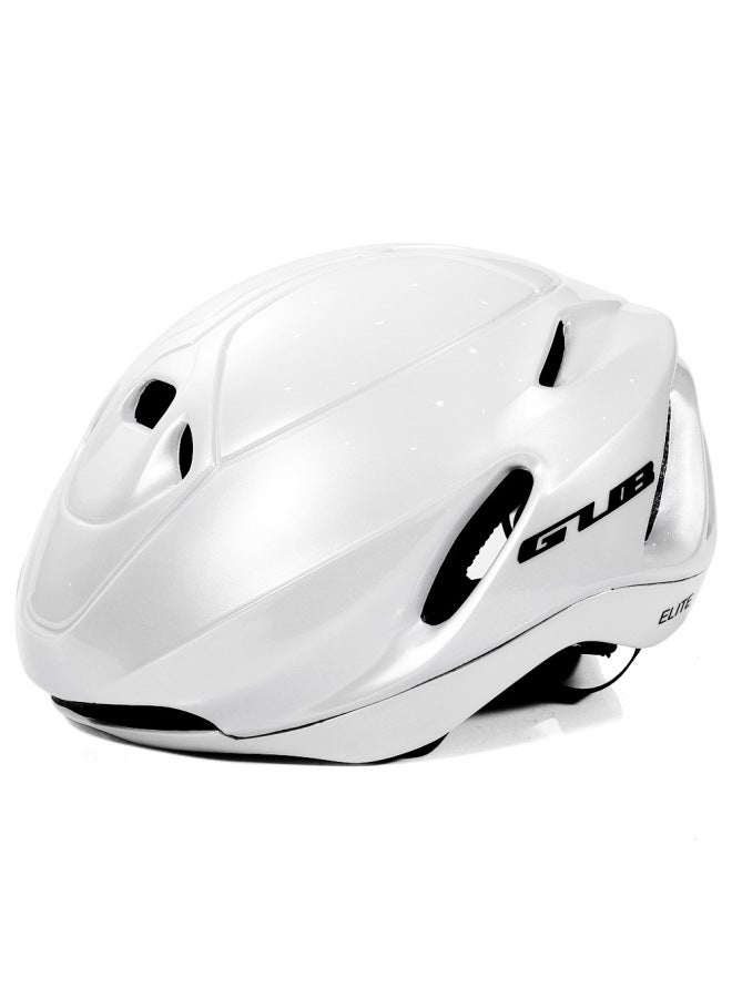 White Gub Elite Cycling Helmet Men's All-in-one Pneumatic Road Bike Safety Helmet Ultra-light Sports Equipment
