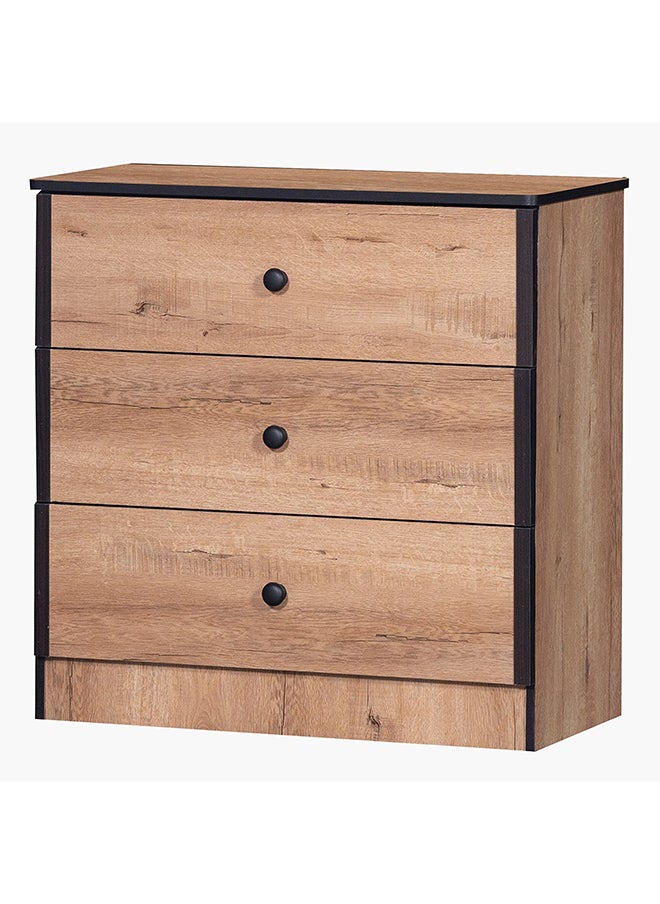 Home Box - Crew 3-Drawer Dresser without Mirror 40 x 80 x 80 cm - Image 1