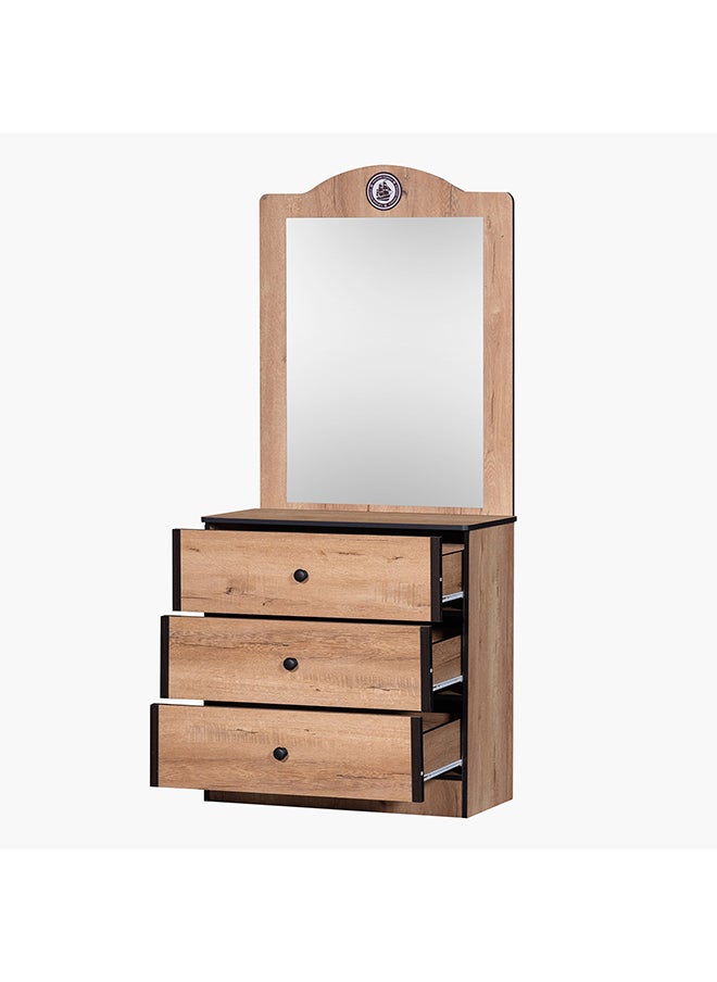 Home Box - Crew 3-Drawer Dresser without Mirror 40 x 80 x 80 cm - Image 1