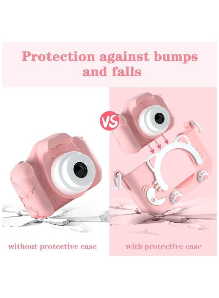 بيتشو ألعاب كاميرا للأطفال، كاميرا ممتعة للأطفال، شاشة 2.0 بوصة، كاميرا فيديو بدقة 20 ميجابكسل مع بطاقة ذاكرة 32 جيجابايت للأولاد والبنات من سن 6 سنوات فما فوق - Image 3